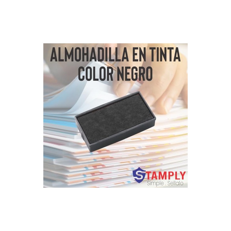 Sello Automático Empresarial, 1.4 x 3.8 cm, Frases Comerciales, Tinta