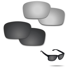 Fiskr Lenses Replacement for Oakley Holbrook Sunglasses 2 Pairs Packed