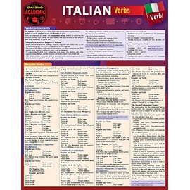 Italian Verbs: A Quickstudy Laminated Reference Guide