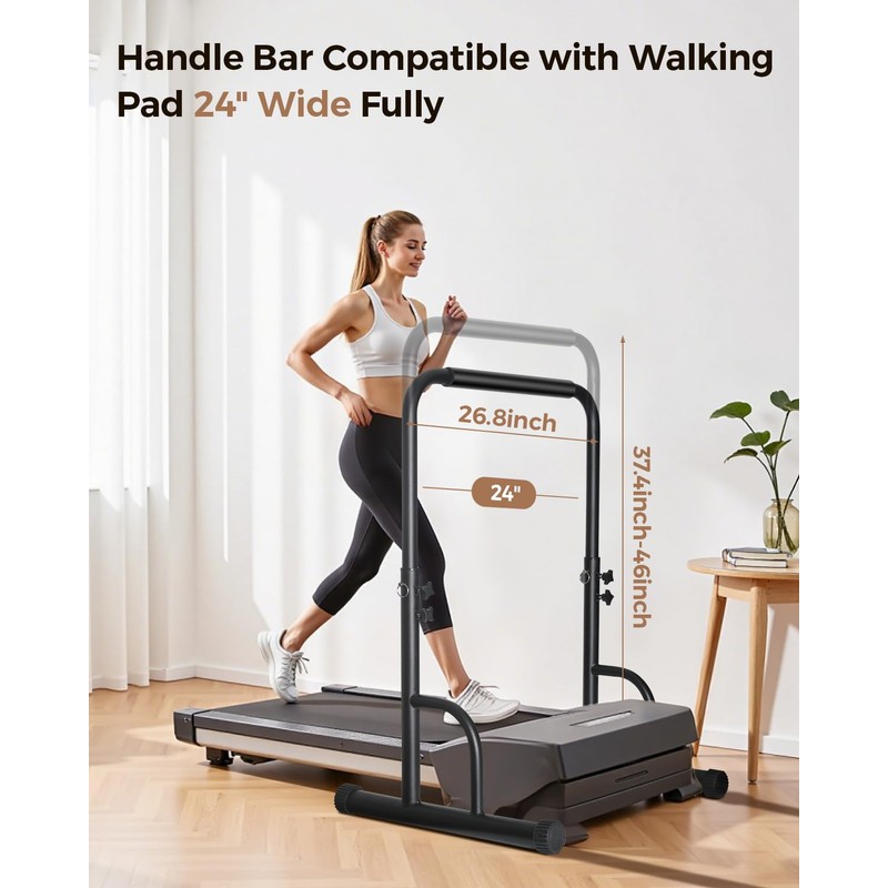 28 Inch Wide Handle Bar for Walking Pad Only with