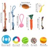 12 Packs of Tough Dog Toy Set,Puppy Teething Toy Dog