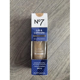 No7 Lift and Luminate Serum Foundation, Shade Honey