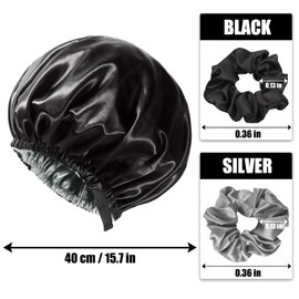 Wake Up to Gorgeous Hair: Reversible Silk Bonnet, Perfect for Sleeping and Protecting Curly, Natural Hair - Extra Large for Women