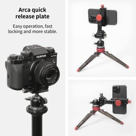 YC Onion Rotating Panoramic Ball Head Tripod Head 360°with 1/4 Screw Quick Release Plate,for Camera Slider, Camera Rail, Telescope Tripod, Camcorder