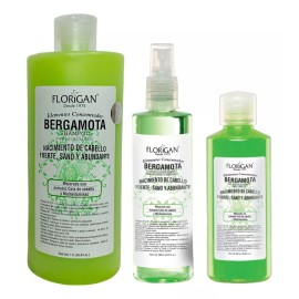 Florigan Bergamota Kit: Shampoo, Tónico Y Gel Florigan® 3 Piezas