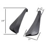 iJDMTOY Glossy Black Carbon Fiber Finish PP Universal Rear Bumper