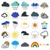 100 Pcs Cute Weather Vinyl Stickers,Cartoon Funny Graffiti Stickers,Vinyl Waterproof