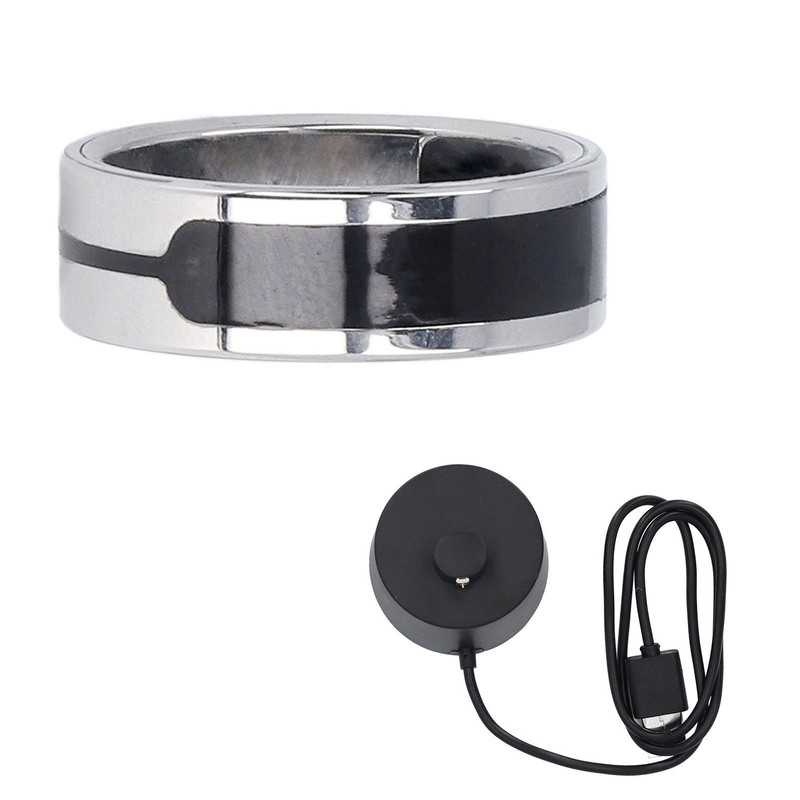 Smart Ring Health Tracker Waterproof Sleep Tracker with Charging Base