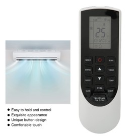 Air Conditioner Remote Control, Universal Air Conditioner Controller Replacement, High Quality ABS Material, Suitable for GREE YAN1F YAN1F1 Air Conditioner