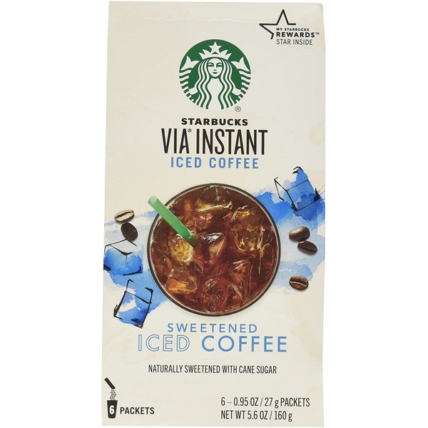 Starbucks VIA Iced Coffee, 6-Count Packages (Pack of 2)