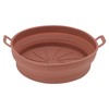 2PCS Fryer Silicone Liners Round 21cm Diameter with Handle Fryer