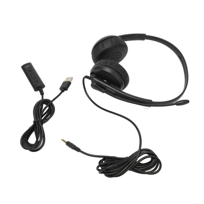 XD1000 USB Headset 3.5mm Noise Reduction Mic Customer Service Headset