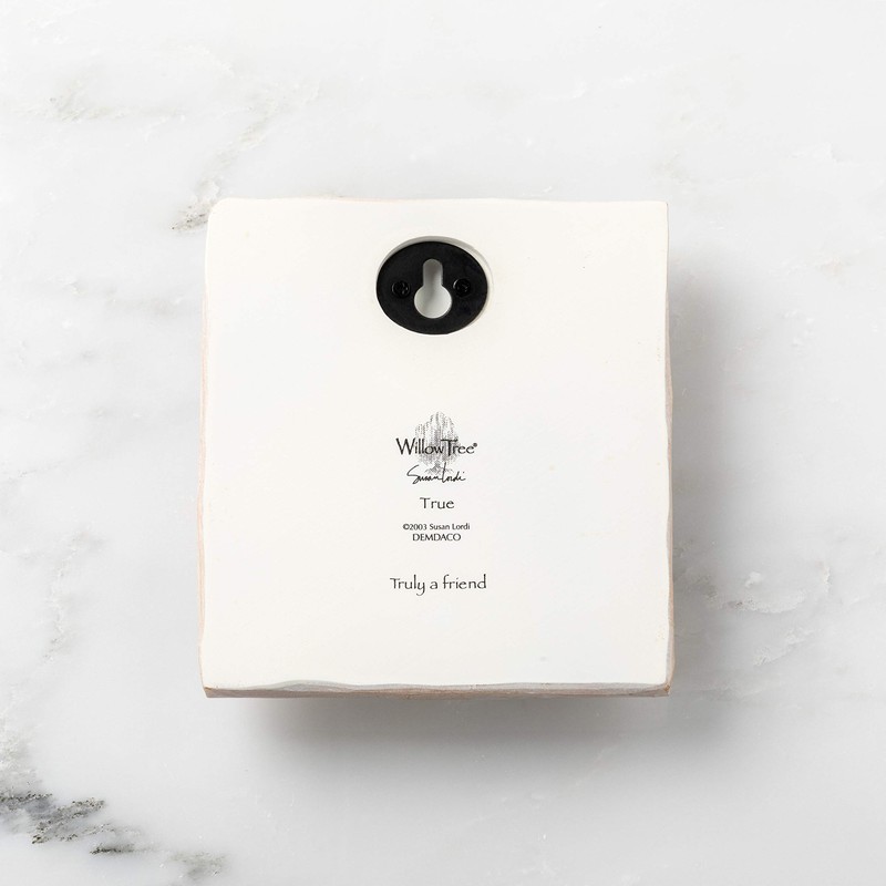 Willow Tree True Plaque, Sculpted Hand-Painted bas Relief