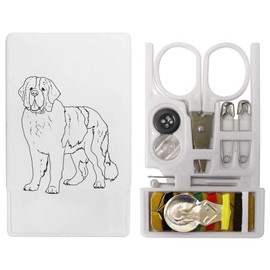 'St Bernard Dog Standing' Mini Travel Sewing Kit (SE00039724)