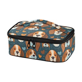 Small Lunch Bag Beagle Dog Cartoon Insulated Mini Lunch Box for Women Men Kids Thermal Cooler Bags Handle for Picnic Work School