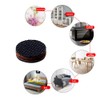 Furniture Protection Pad, Natural Rubber Scratch/Soundproofing Round Felt Pad, Anti-Slip