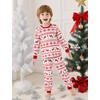 PATPAT Family Christmas Pajamas Matching Sets Reindeer and Snowflake Patterned