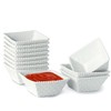 UIBFCWN 2.3 oz Ceramic Dip Bowls Set, White Dipping Sauce
