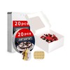 Zzrywuty 10x10x5 Inches Cake Box with Cake Board Set (40Pcs,