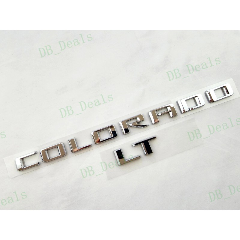 Colorado 4PCS Chrome Door Rear Colorado LT Emblems Letters Badges