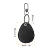 PATIKIL Leather Key Fobs, 3 Pack, Black