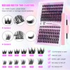 126 Clusters DIY Lash Extensions Kit D Curl Fluffy Individual