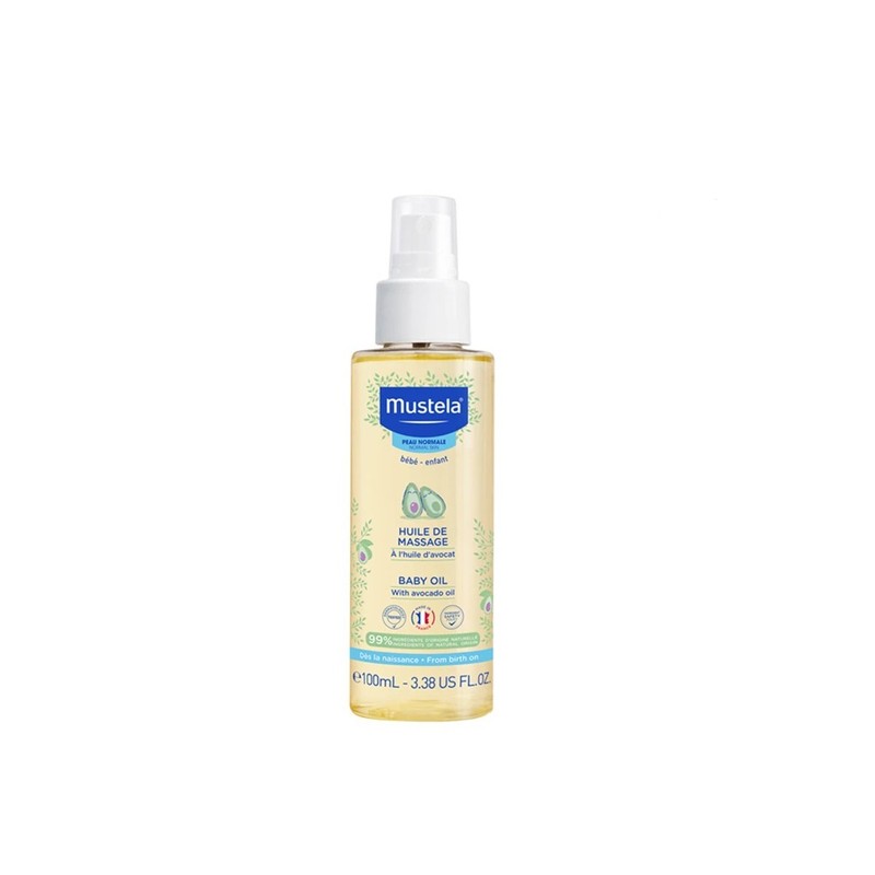 Mustela Huile de Massage Βaby Oil, 100ml