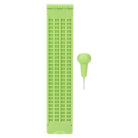 4 Lines 28 Cells Portable Plastic Braille Writing Slate with Stylus Learning Tool Accessory