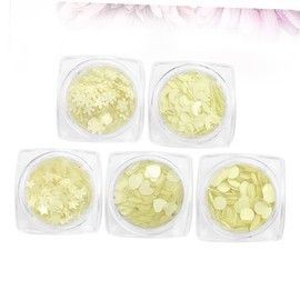 Ipetboom 3 Sets 5 Gel Nail Sticker Moon Marble Stickers DIY Nail Gems for Home Beauty