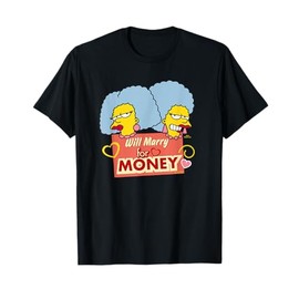 The Simpsons Patty and Selma Will Marry for Money Retro T-Shirt