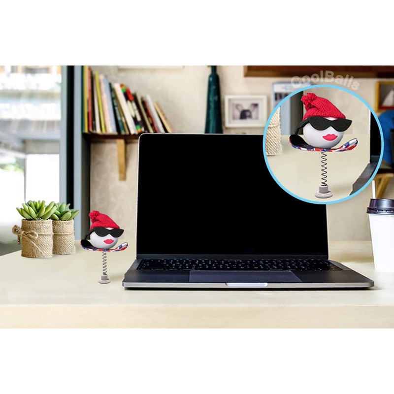 Coolballs® Cool Half Pipe Hottie Snowboarder Car Antenna Topper/Auto Mirror