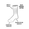 Maggie's Organic Merino Wool Allergy Crew Wellness Socks for Men