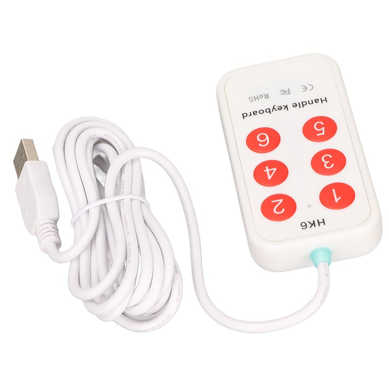 Programmable Keypad Small USB 6 Keys Programming Customization Handheld Switch