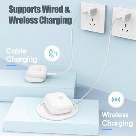 Wireless Charging Case for AirPods Pro 1st 2nd Gen Only, Charger Case Compatible with AirPod Pro 1/2 Generation, with Pairing&Sync Button(No Earbuds)