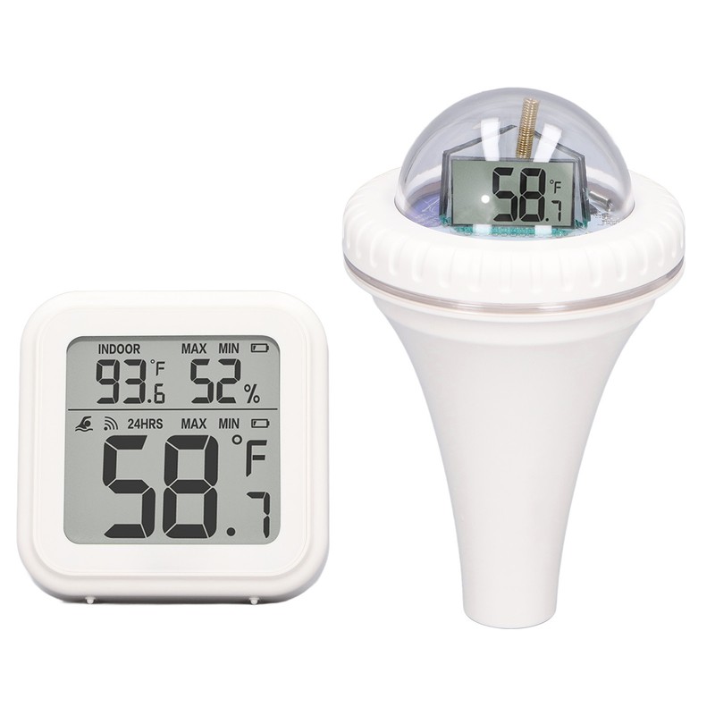 Wireless Pool Thermometer High Accuracy Time Data Recording Waterproof Digital