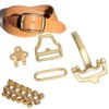 Pure Brass Belt Buckle Environmental Protection D shaped Buckle Set