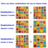 2PCS Wooden Alphabet Number Shape Puzzles for Toddlers, Educational Learning