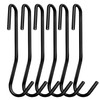 ESFUN 12 Pack Heavy Duty S Hooks, Black Pot Rack