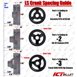 ICT Billet LS1 Camaro Turbo Power Steering Pump Bracket kit for turbo headers Compatible with 1998 to 2002 LS1 Camaro Power Steering Pump & Pulley Designed & Manufactured in the USA 551581-2