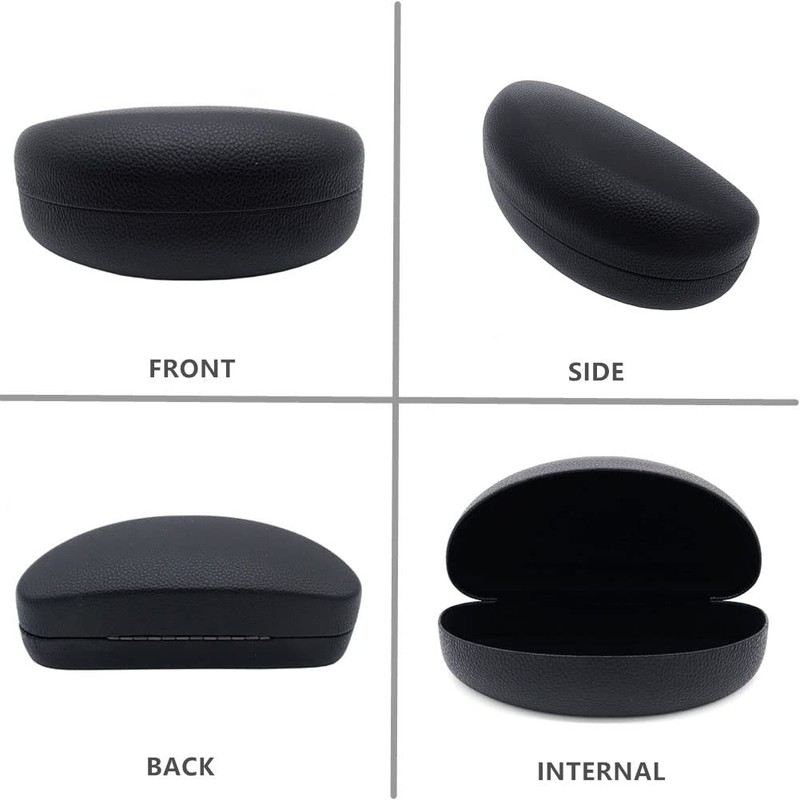 CHZZMS 2 PACK Large Hard Shell Sunglasses Case, Protective Case