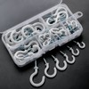 Zhenle Screw Hooks, 75 Pieces Hook Screws Screw Hooks Vinyl