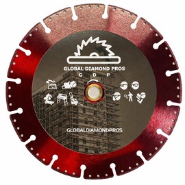 9” Battery Fire Rescue Diamond Blade Safety All Cut Demolition Diamond Saw Blade Cordless Battery Cut Off Saw Fire Safety Blade