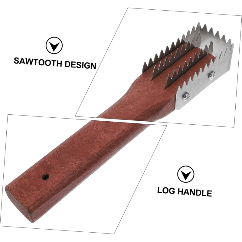 SHOWERORO 2pcs Fish Scale Scrapers Fish Descaler Long Handle Easy