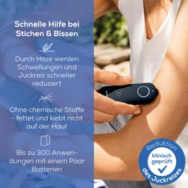 Beurer Beurer BR 90 Insektenstichheiler, zur Behandlung von Insektenstichen und -bissen, lindert Juckreiz und Schwellungen, ohne chemische Stoffe, zuschaltbares Licht zur Anwendung im Dunkeln,1 Stück