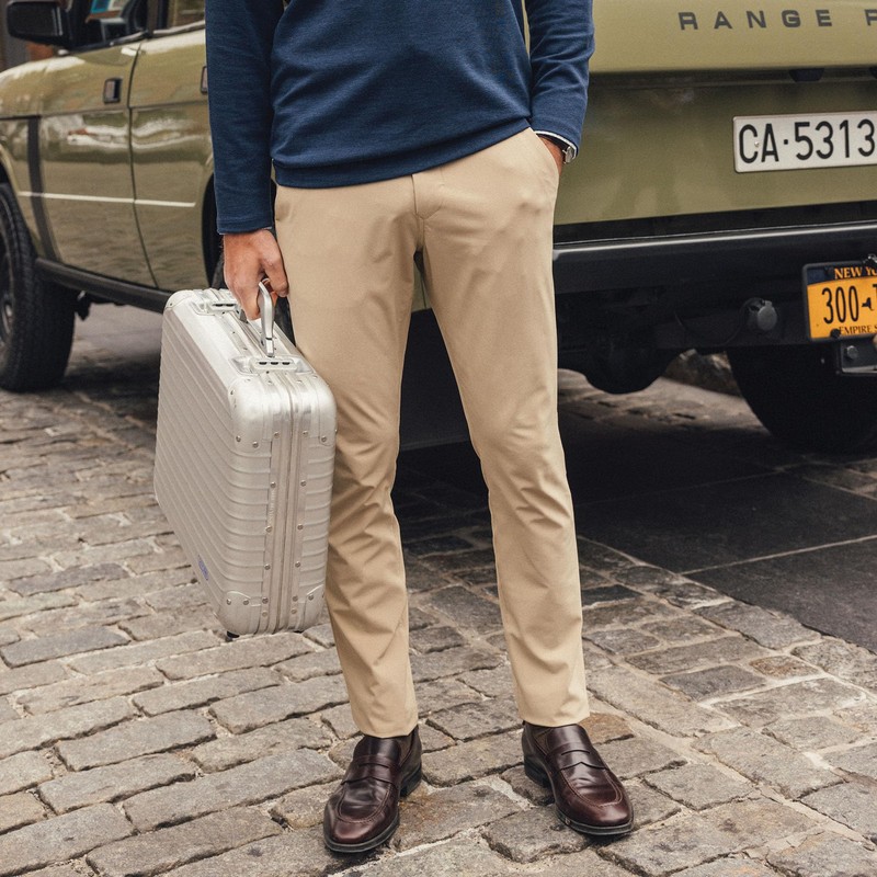 Mizzen+Main Men's Helmsman Chino Pant, Athletic Tapered Fit, Wrinkle-Resistant, Four-Way