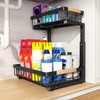 PXRACK 1 Pack Under Sink Organizer,Adjustable Height,2 Tier Pull Out