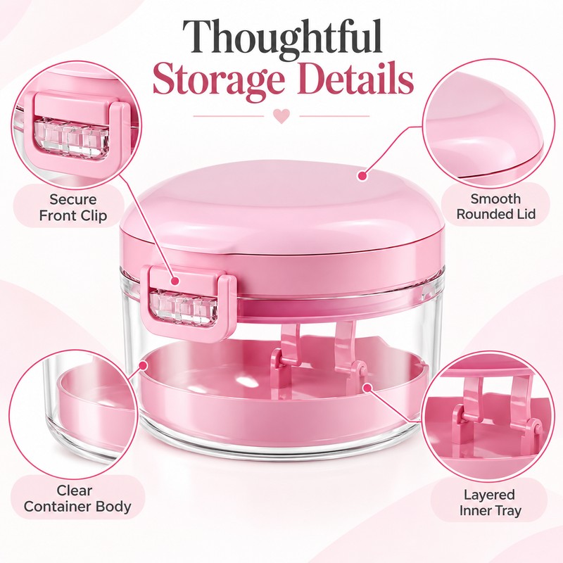 2-in-1 Retainer & Denture Case for Daily Storage – Multi-Layer