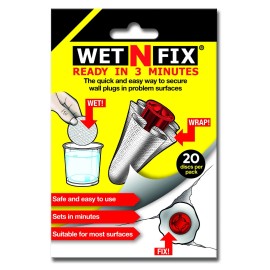 Wetnfix (20 Discs) - Fixing Wall Plugs Fast! No Need To Fill Or Redril