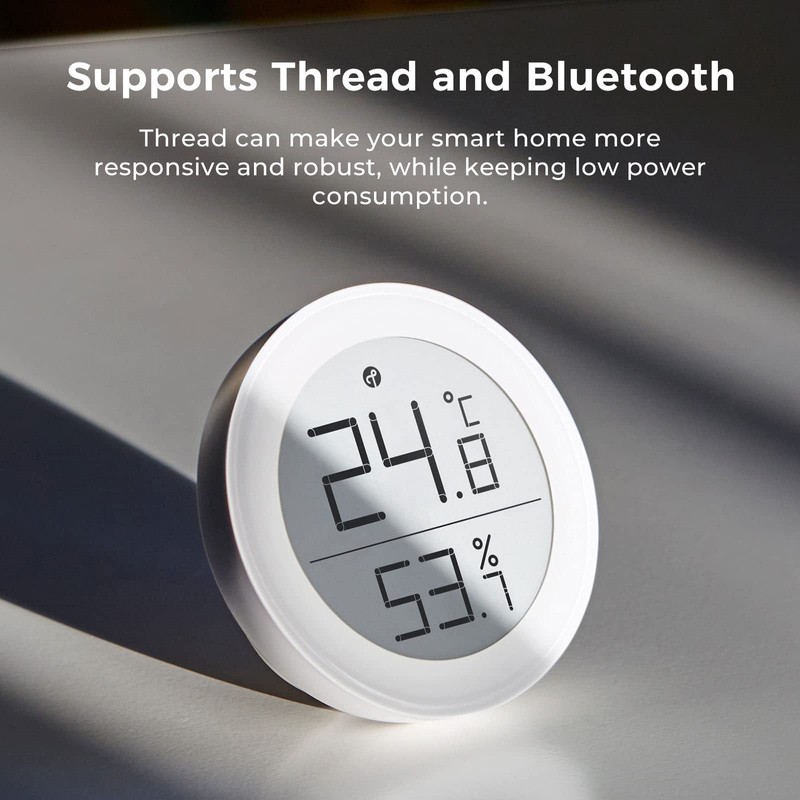 Qingping Thermometer Hygrometer Sensor Works with HomeKit (Only Works with