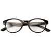Round Frame Retro Readers - Black, Magnification 4.00X